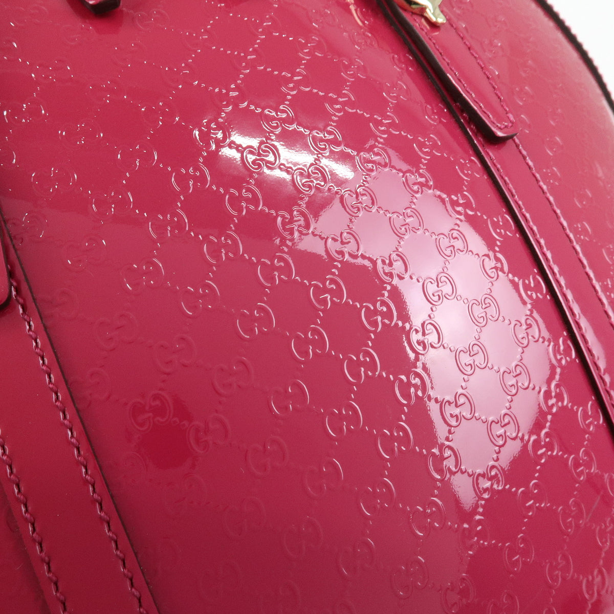 GUCCI Gucci Nice Microguccissima Patent Leather 2Way Bag Pink 309617