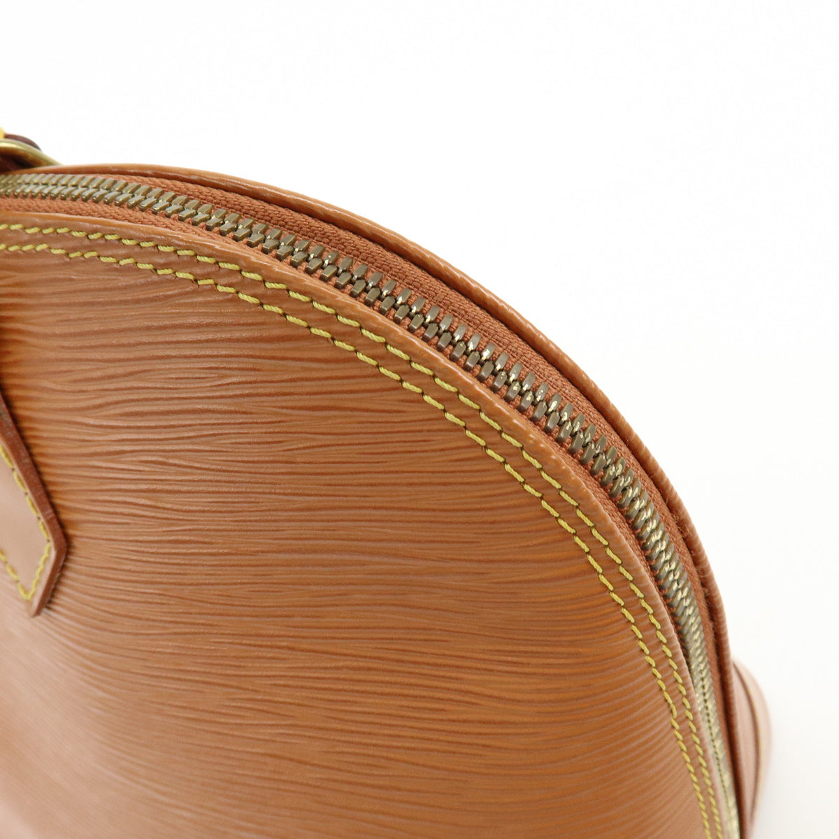 Louis Vuitton Epi Alma PM Hand Bag Zipang Gold M52148