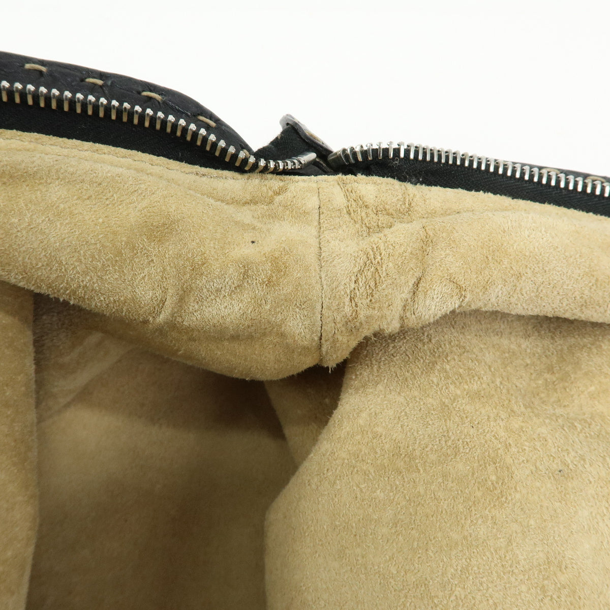 FENDI Selleria Leather Doctor's Bag Hand Bag Black 8BN076