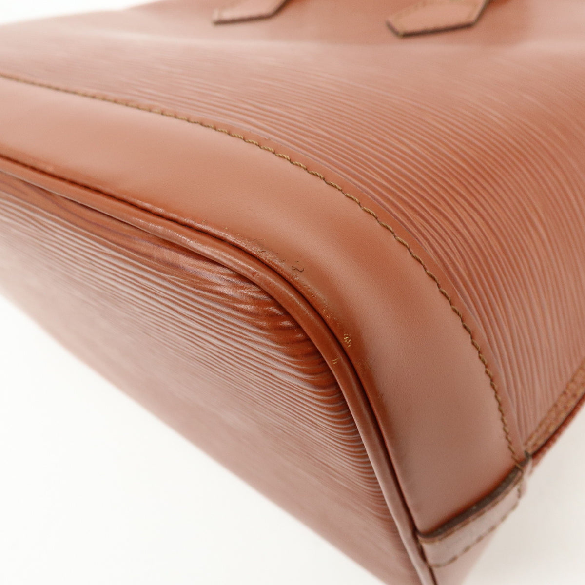 Louis Vuitton Epi Alma PM Leather Hand Bag Kenya Brown M52143