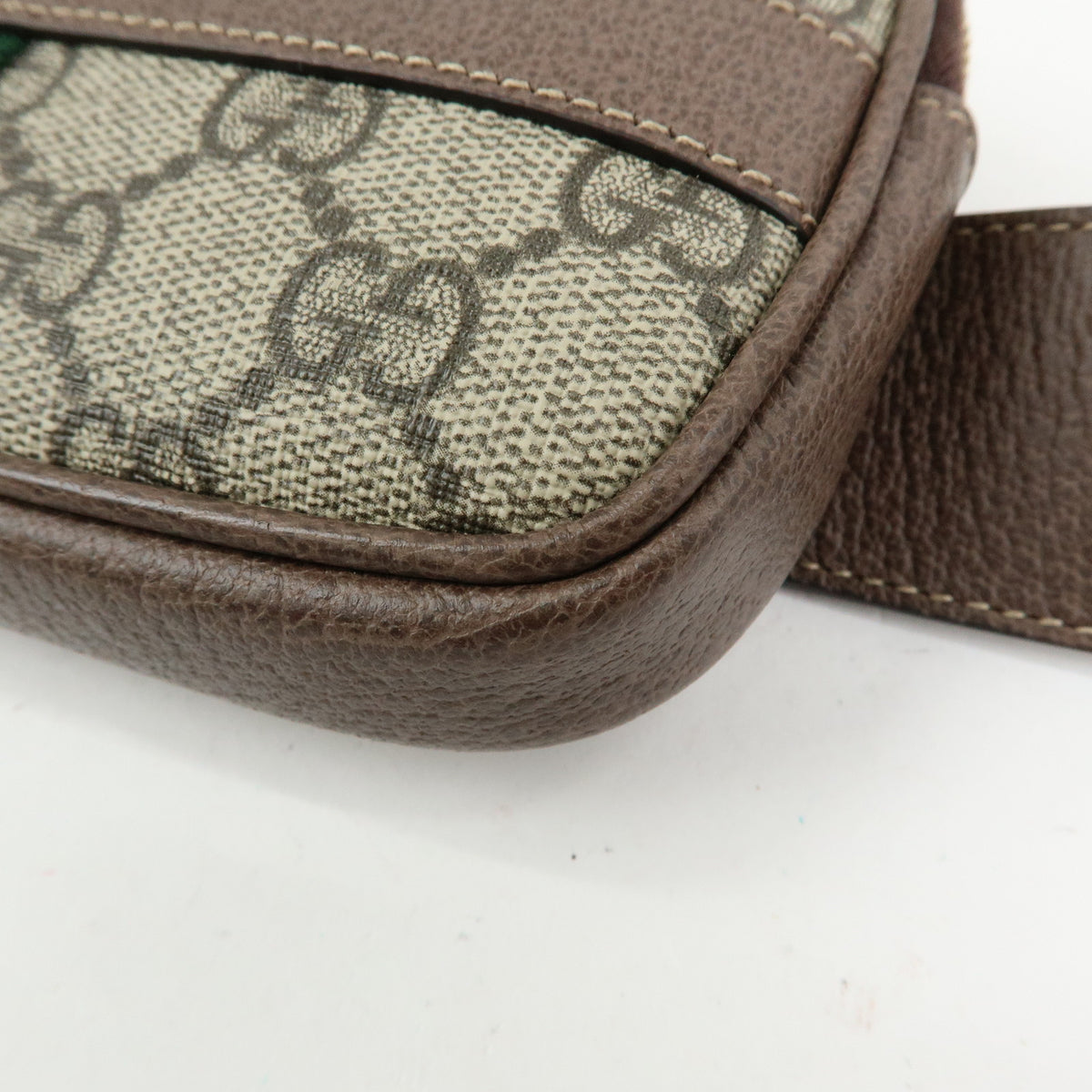 GUCCI Sherry Ophidia Double G GG Supreme Leather Waist Bag Pouch 519308