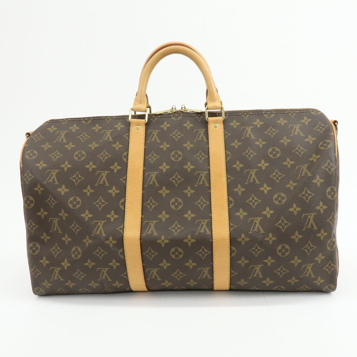 Louis Vuitton Monogram Keep All Bandouliere 50 Boston Bag M41416