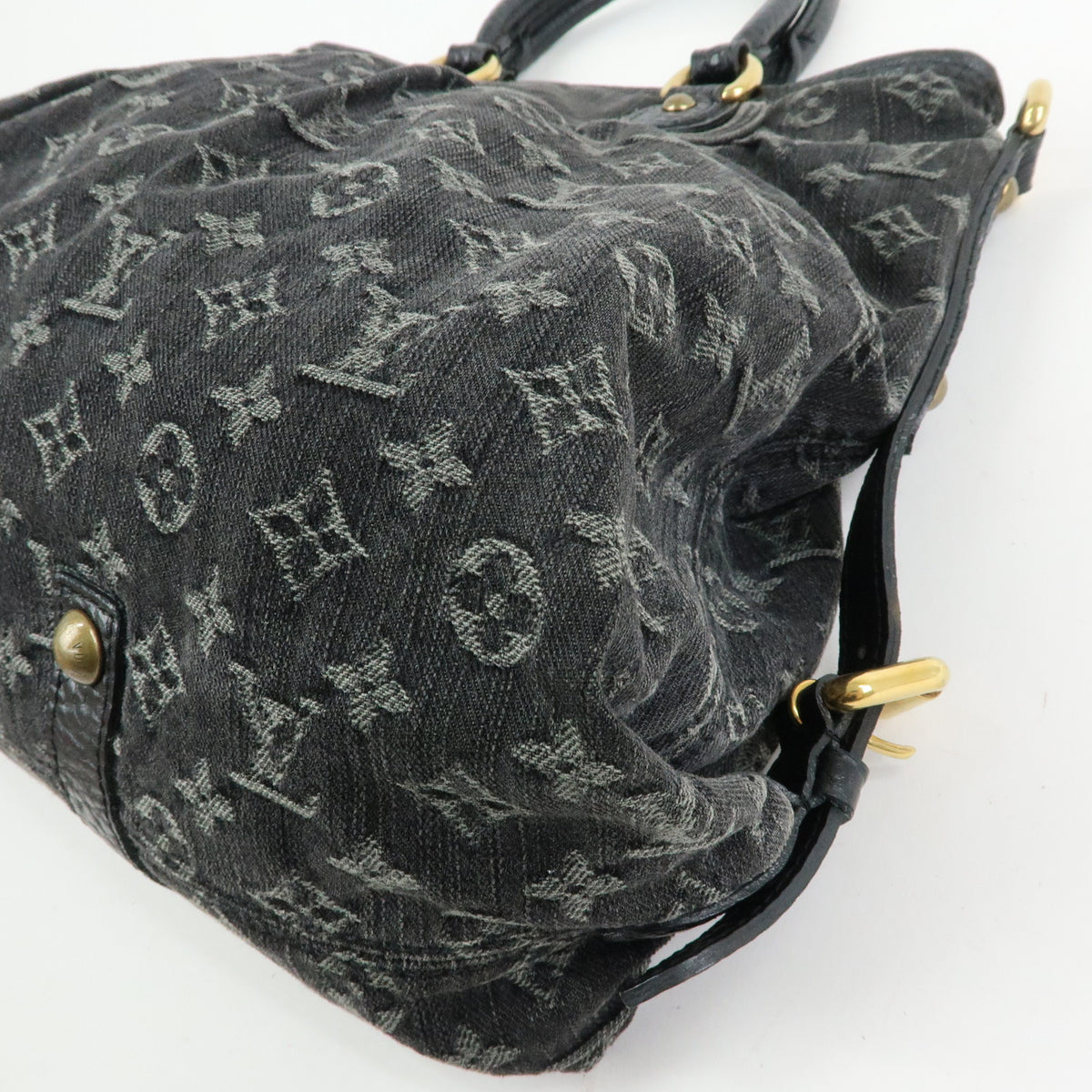 Louis Vuitton Monogram Denim Neo Cabby GM 2Way Bag Hand Bag Noir M95352