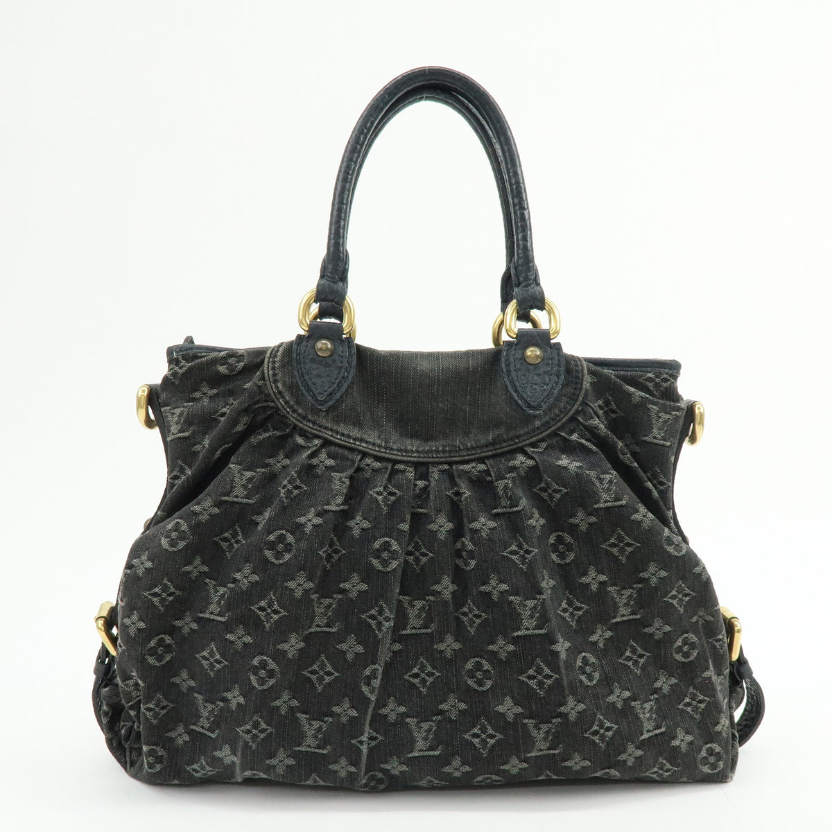 Louis Vuitton Monogram Denim Neo Cabby MM 2Way Bag Noir M95351