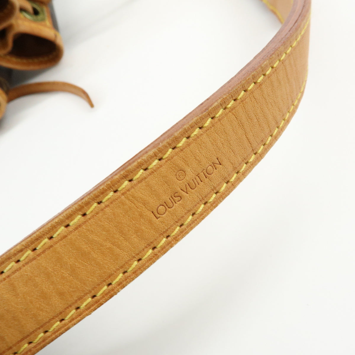 Louis Vuitton Monogram Noe Canvas Leather Shoulder Bag Brown M42224