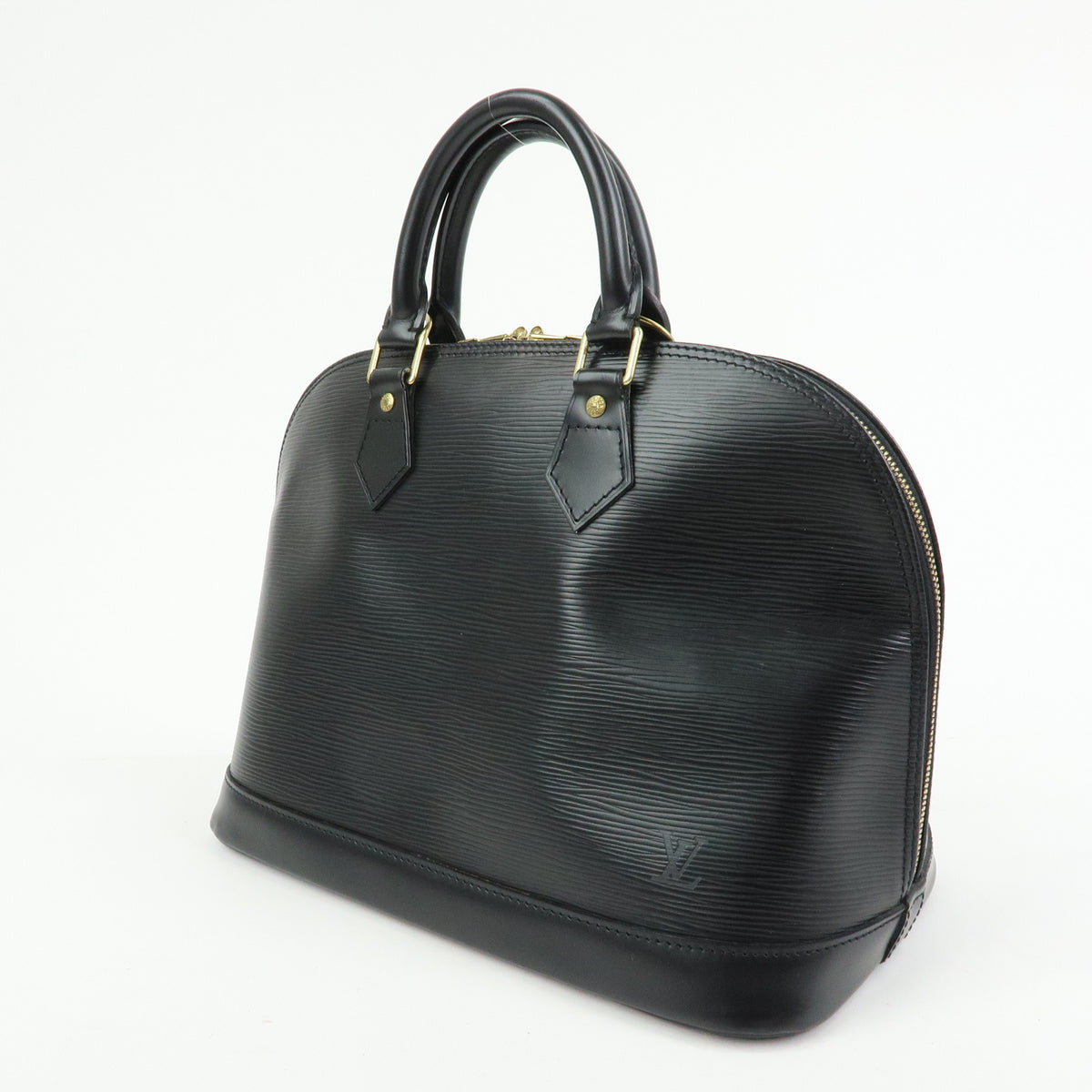 Louis Vuitton Epi Alma Leather Hand Bag Noir Black M52142