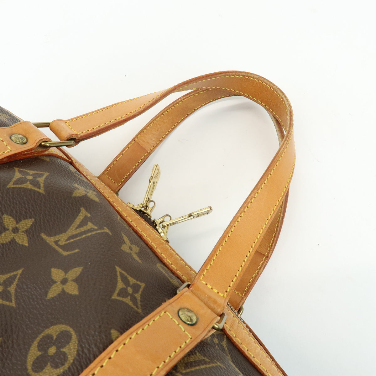 Louis Vuitton Monogram Sac Souple 35 Boston Bag Brown M41626