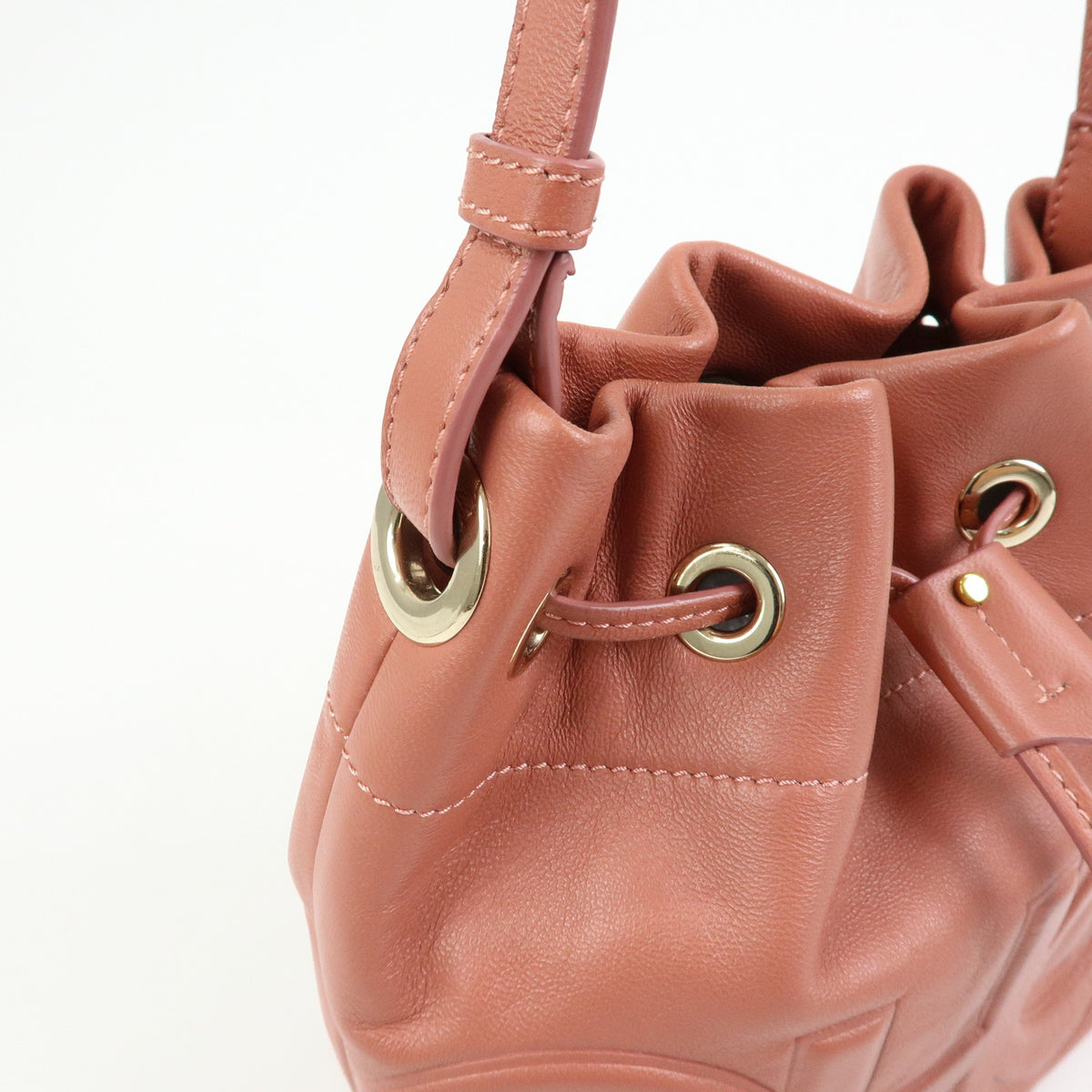 JIMMY CHOO Nappa Leather Juno S Shoulder Bag Crossbody Bag Pink