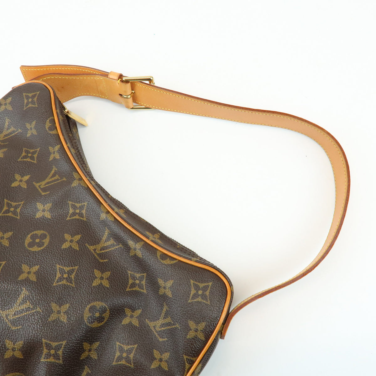 Louis Vuitton Monogram Croissant MM Leather Shoulder Bag Brown M51512