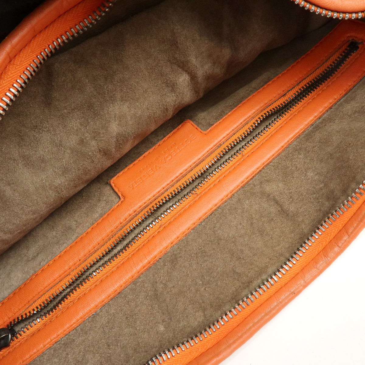 BOTTEGA VENETA Hobo Intrecciato Nappa Leather Shoulder Bag Orange V00AK