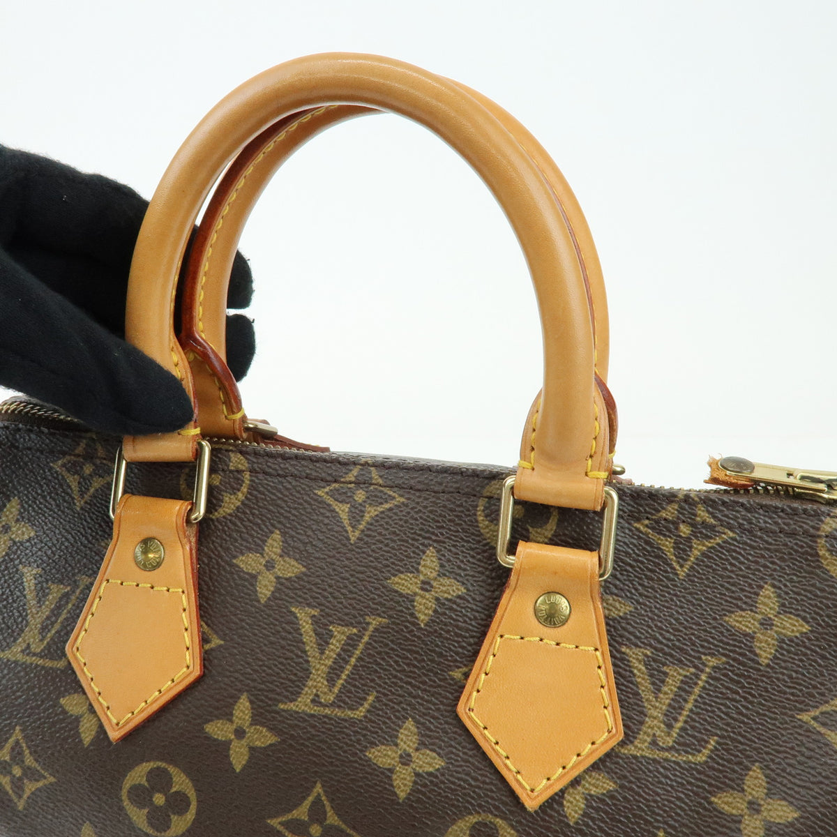 Louis Vuitton Monogram Speedy 25 Boston Bag Hand Bag Brown M41528