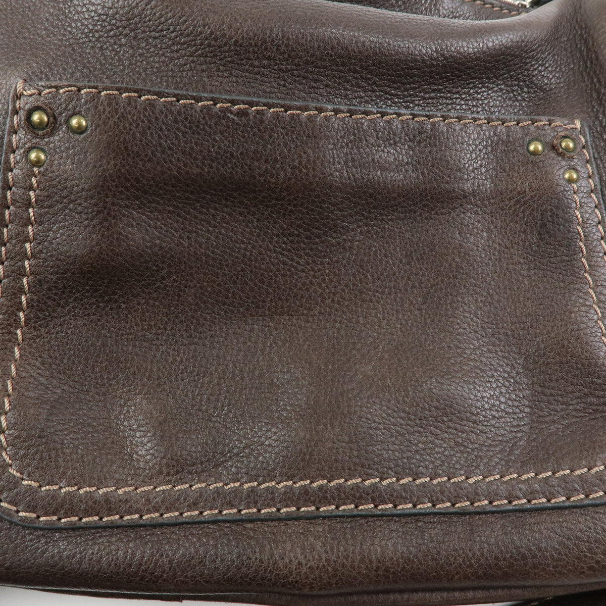 Chloe Paddington Leather Shoulder Bag Crossbody Bag Brown Pink