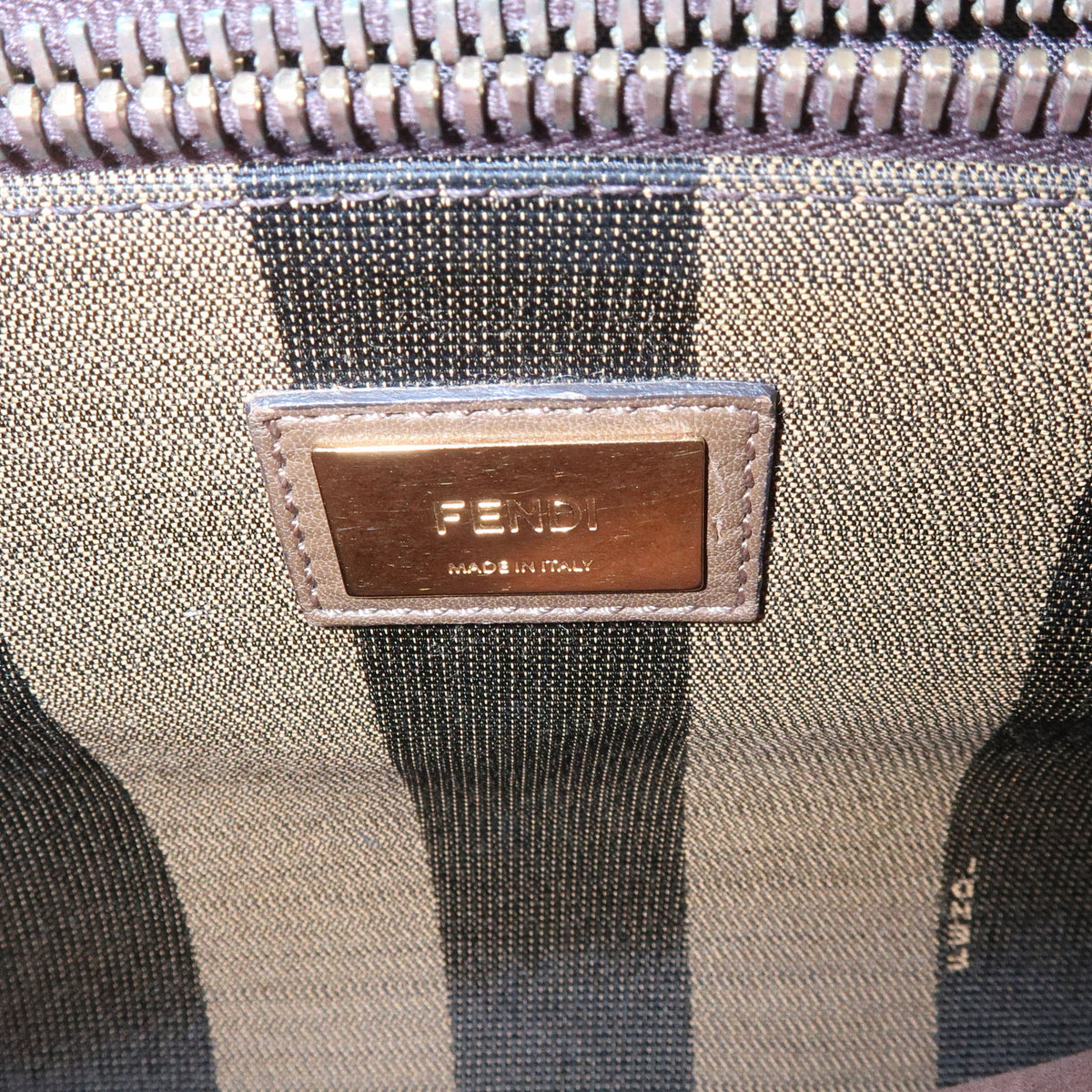FENDI Peekaboo Medium Leather 2Way Hand Bag Shoulder Bag Brown 8BN290
