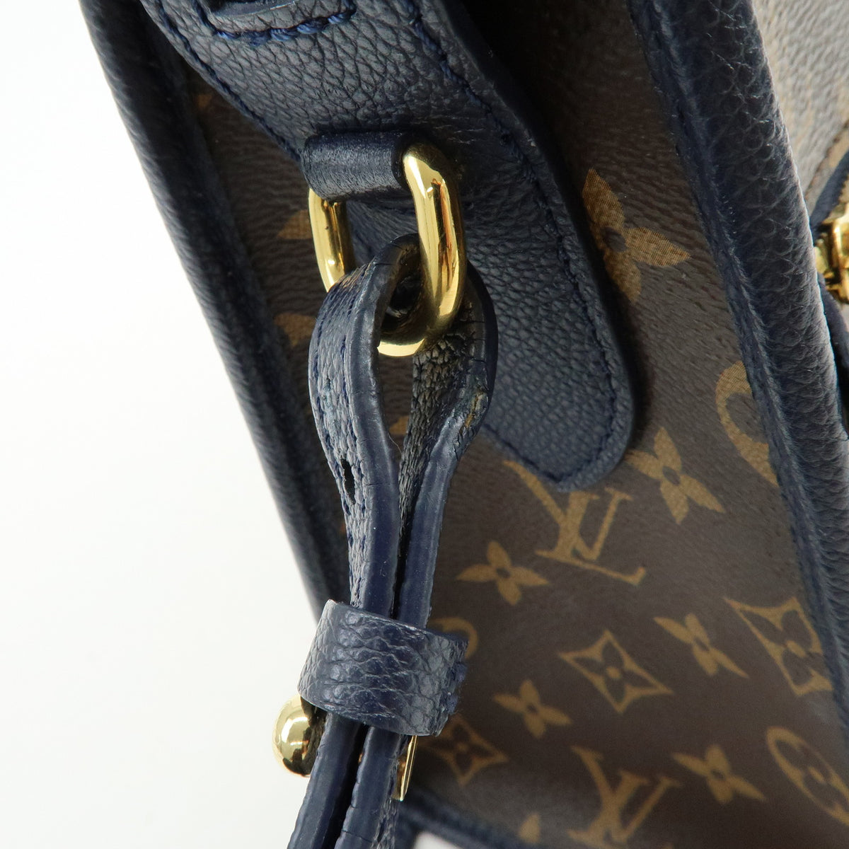 Louis Vuitton Monogram Popincourt PM 2Way Hand Bag Brown Marine M43434