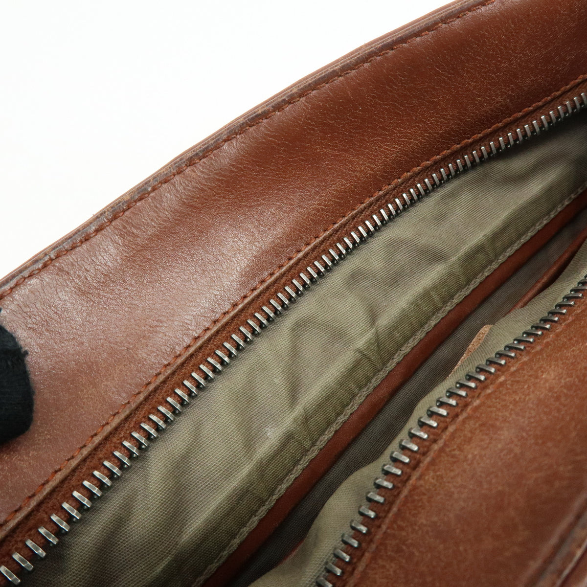 BOTTEGA VENETA Intrecciato Leather Shoulder Bag Crossbody Bag Brown