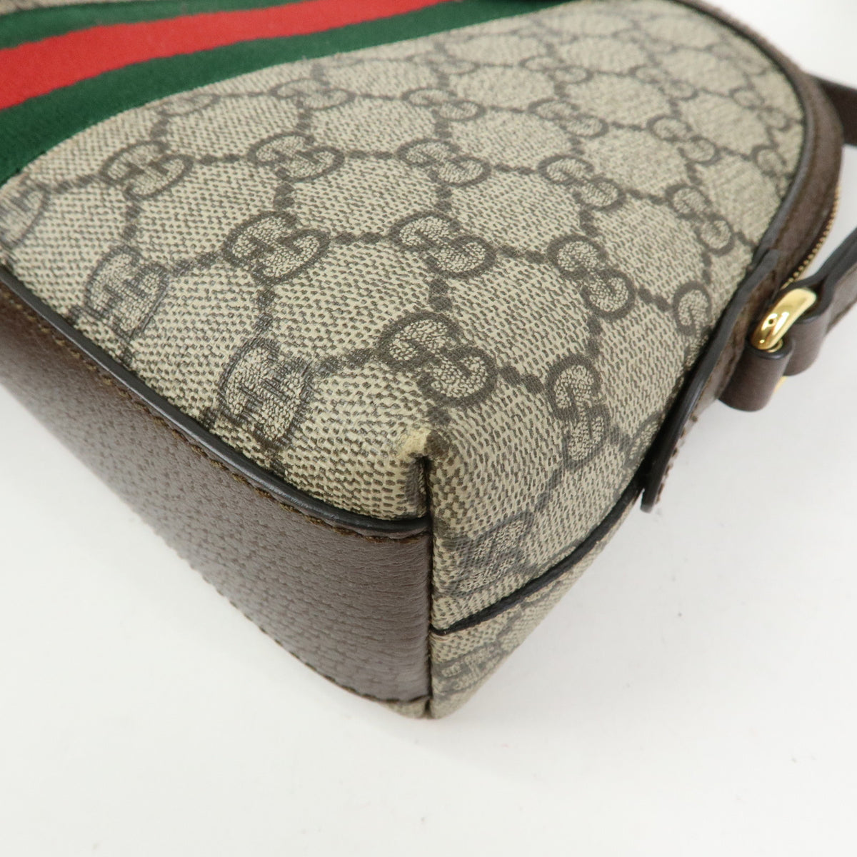 GUCCI Ophidia Sherry Double G GG Supreme Leather Shoulder Bag 499621