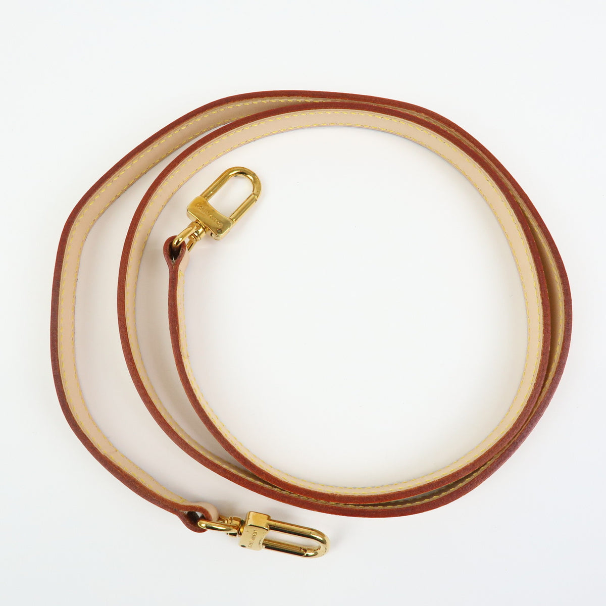 Louis Vuitton Leather Shoulder Strap 120cm 1.6cm Natrual J00144