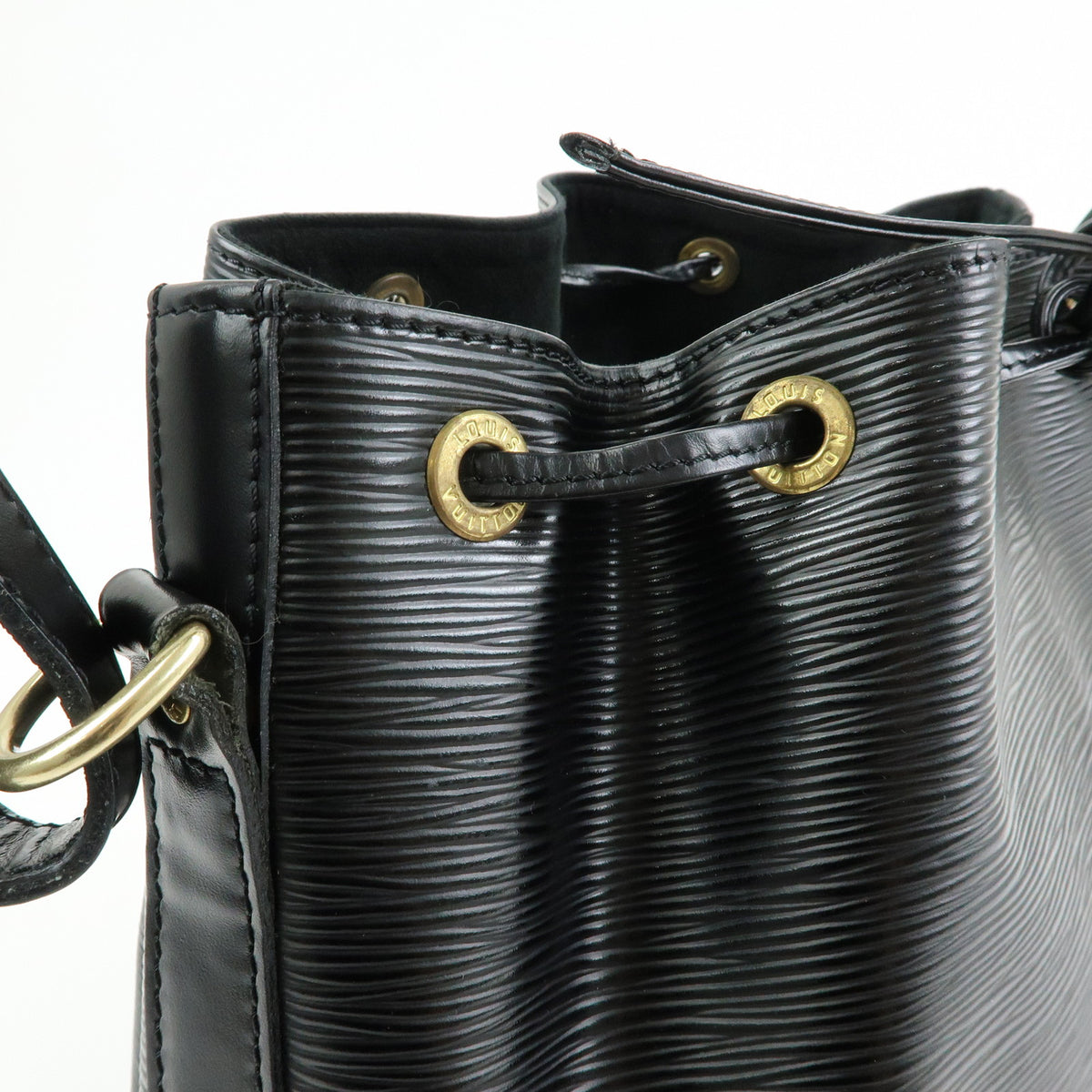 Louis Vuitton Epi Petit Noe Leather Shoulder Bag Noir Black M59012