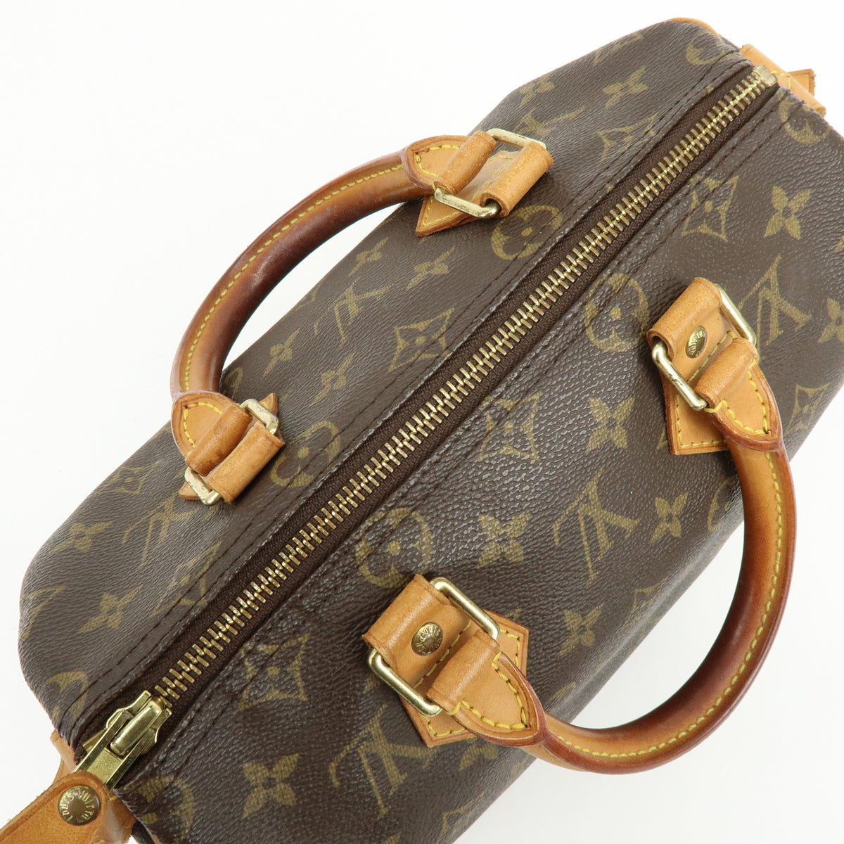 Louis Vuitton Monogram Speedy 25 Boston Bag Hand Bag Brown M41528