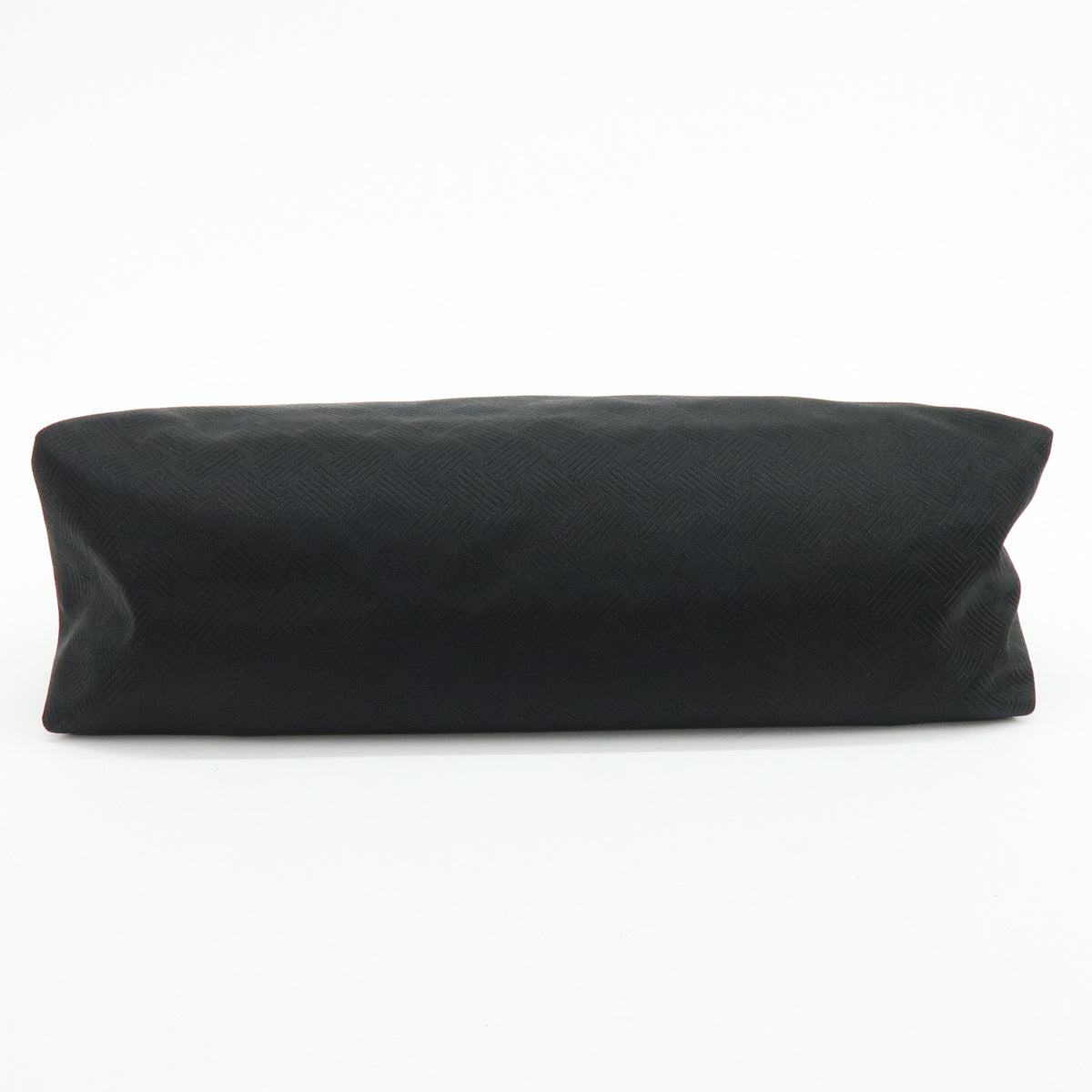BOTTEGA VENETA Intorecciato Nylon Clutch Bag Flat Pouch Black