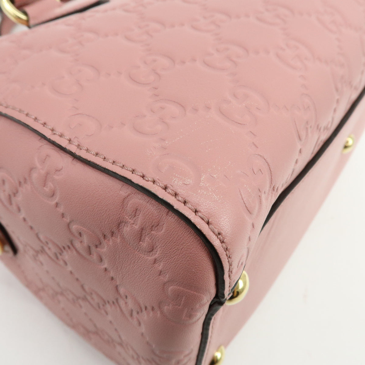 GUCCI Guccissima Leather 2Way Shoulder Bag Hand Bag Pink 453573