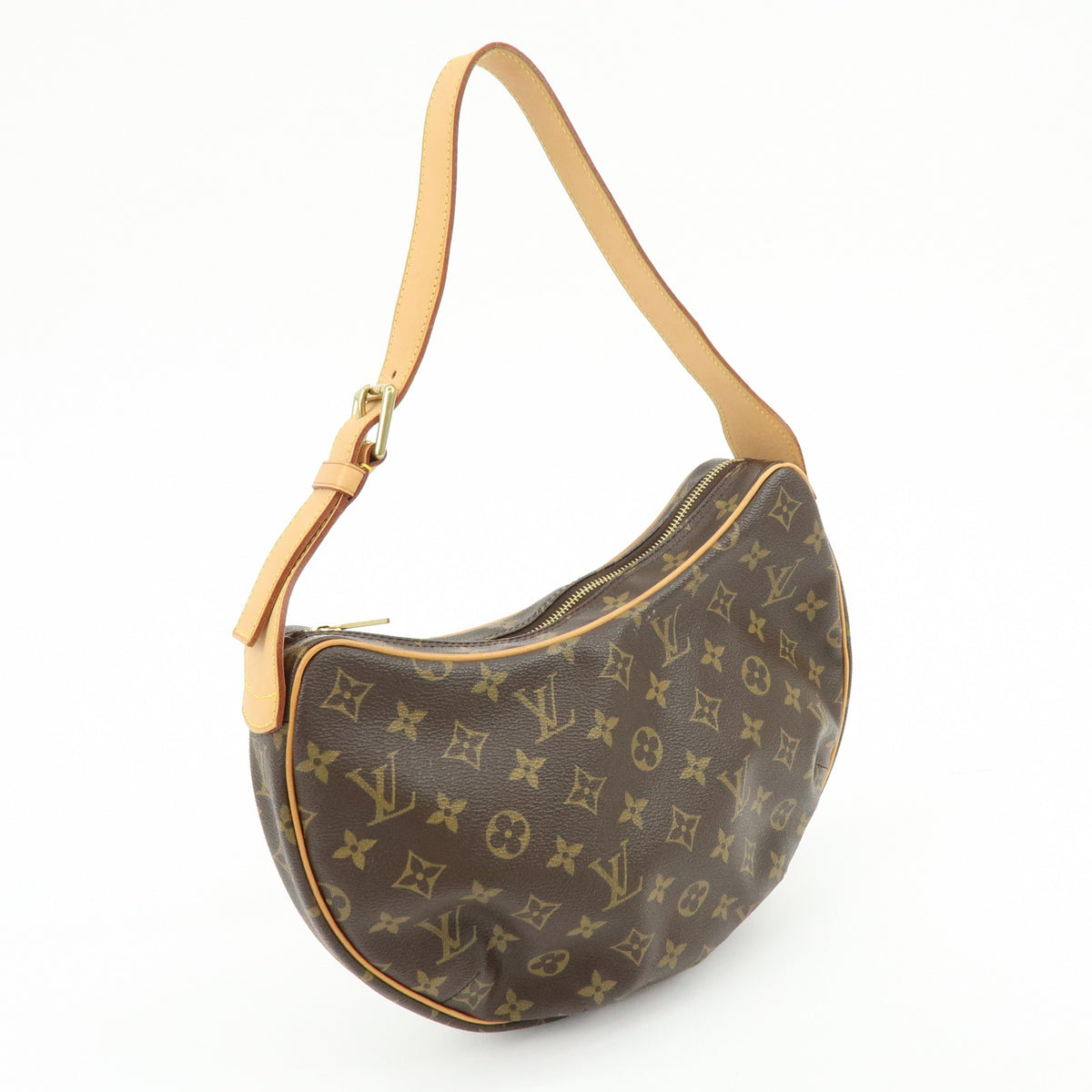 Louis Vuitton Monogram Croissant MM Shoulder Bag Brown M51512