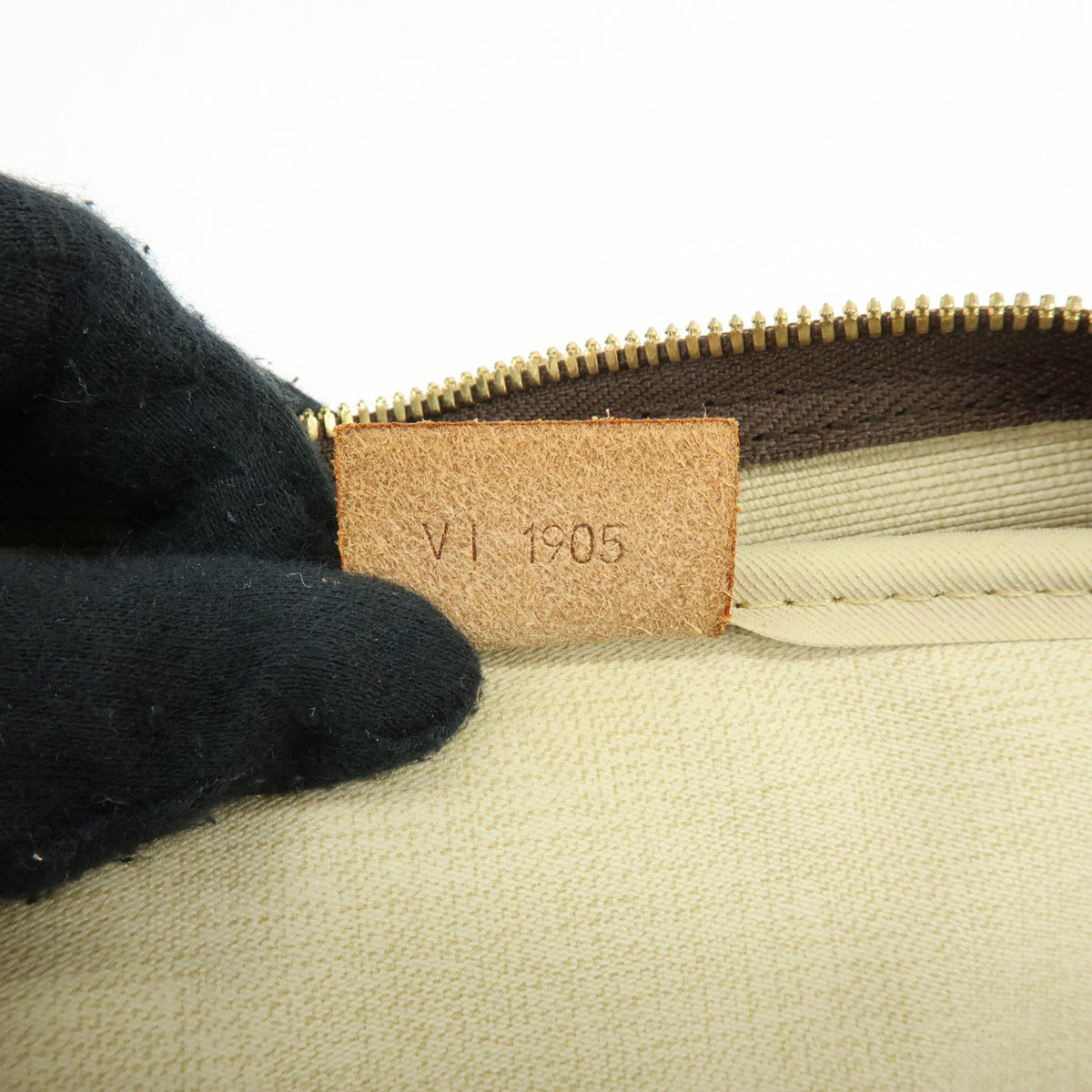 Louis Vuitton Monogram Deauville Canvas Hand Bag Brown M47270
