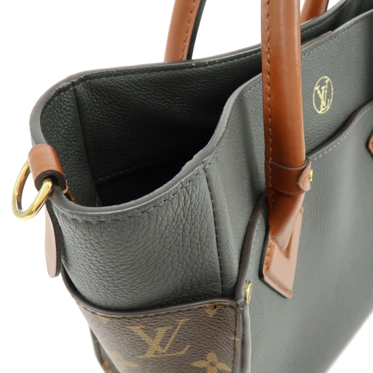 Louis Vuitton Monogram On My Side MM 2Way Bag Etain Brown M56550