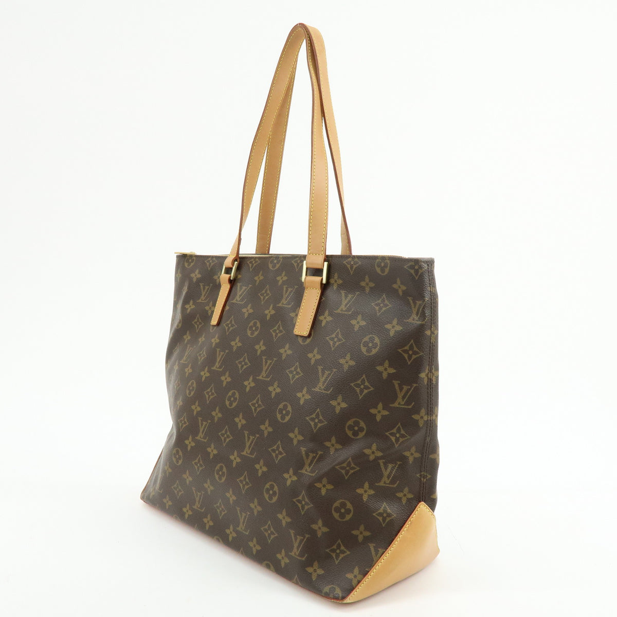 Louis Vuitton Monogram Cabas Mezzo Tote Bag Shoulder Bag Brown M51151