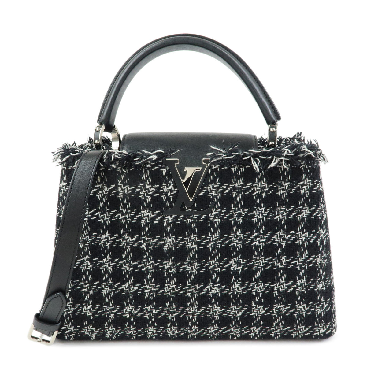 Louis Vuitton Capucines MM 2Way Bag Hand Shoulder Bag Noir Blanc M54979