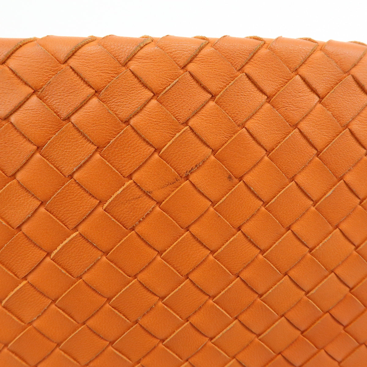 BOTTEGA VENETA Intrecciato Leather Shoulder Crossbody Bag Orange 192661