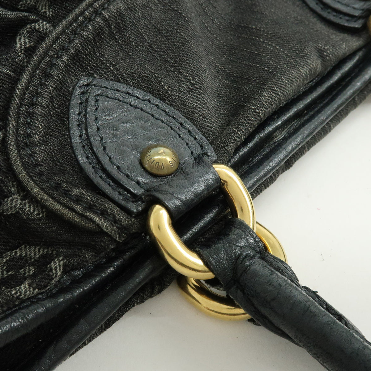 Louis Vuitton Monogram Denim Neo Cabby MM 2Way Bag Noir M95351