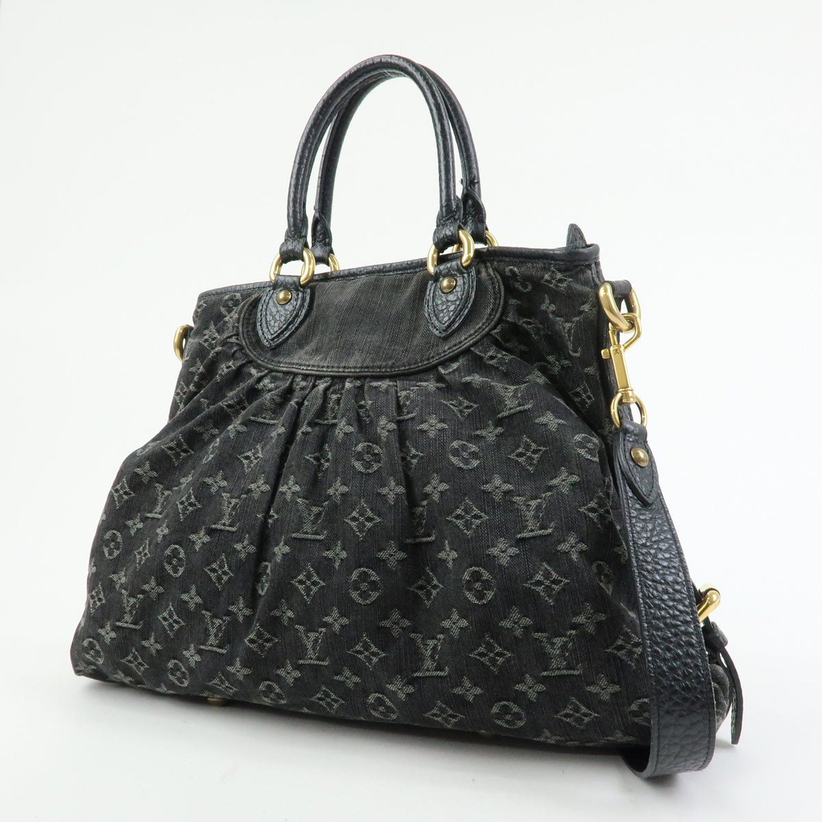 Louis Vuitton Monogram Denim Neo Cabby GM 2Way Bag Hand Bag Noir M95352