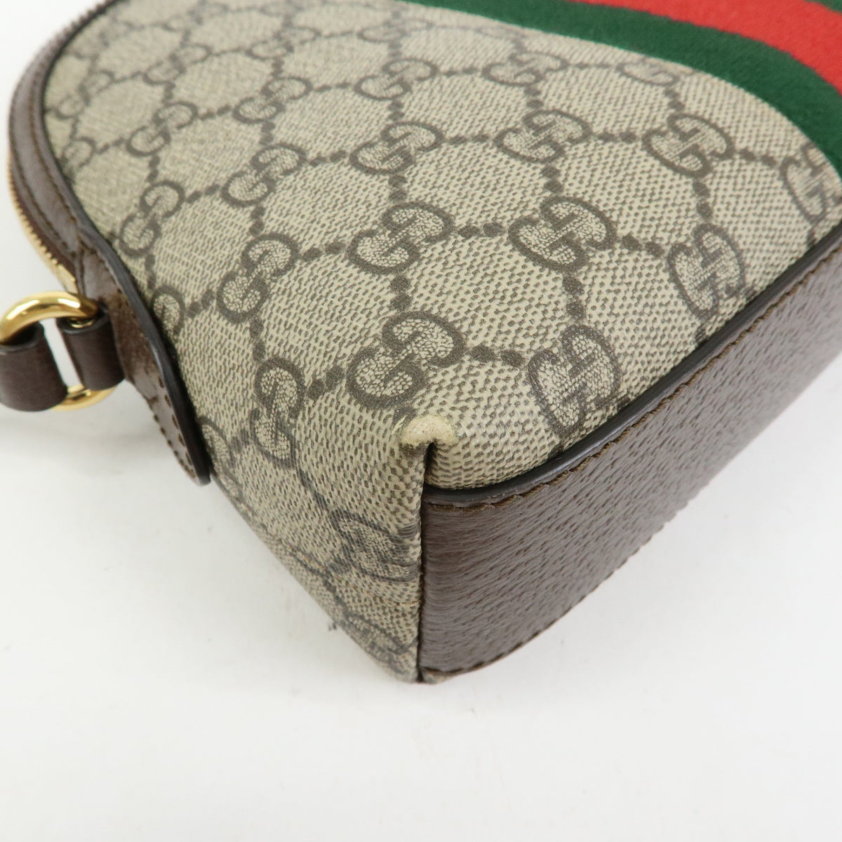 GUCCI Ophidia Sherry Double G GG Supreme Leather Shoulder Bag 499621