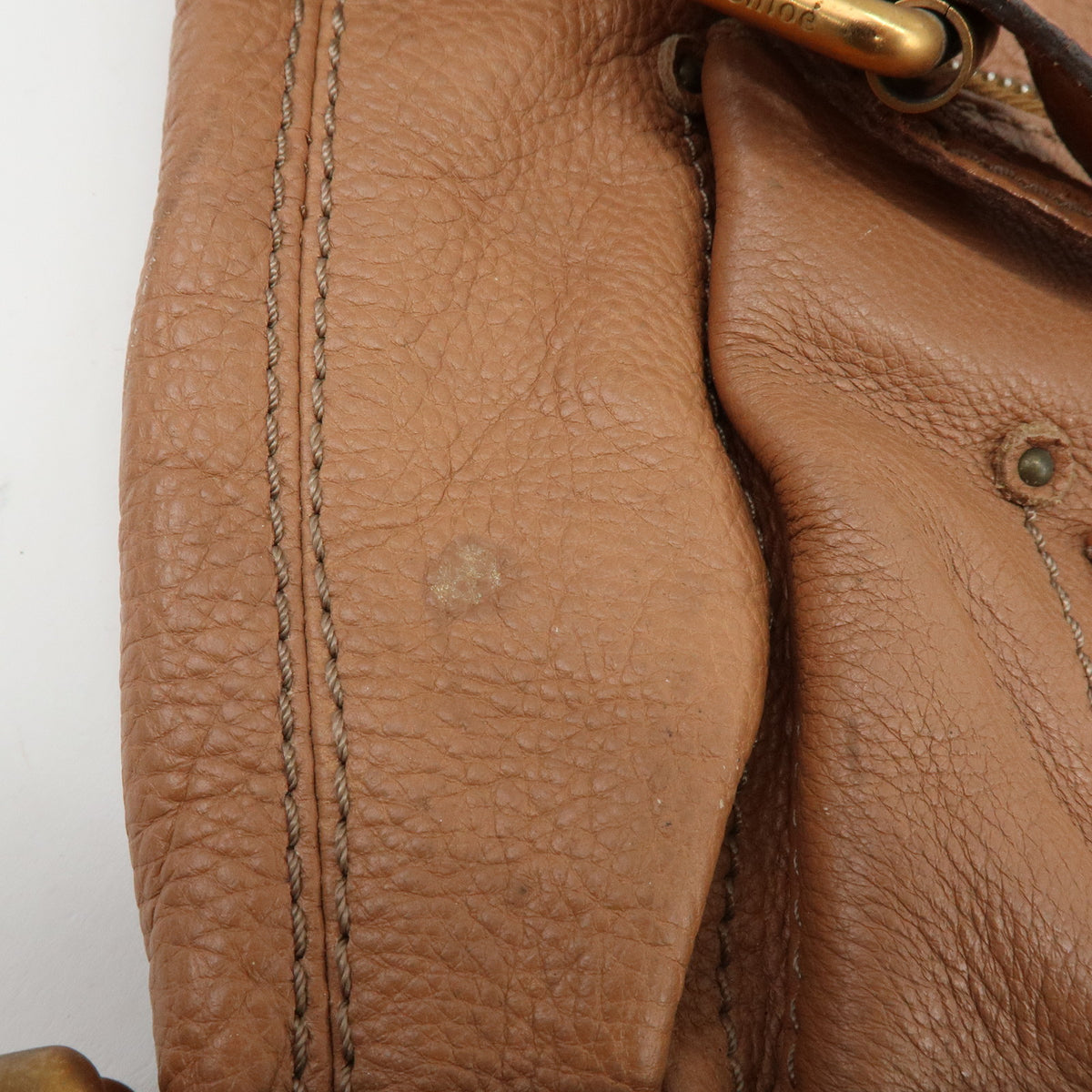 Chloe Paddington Hobo Leather Shoulder Bag Brown