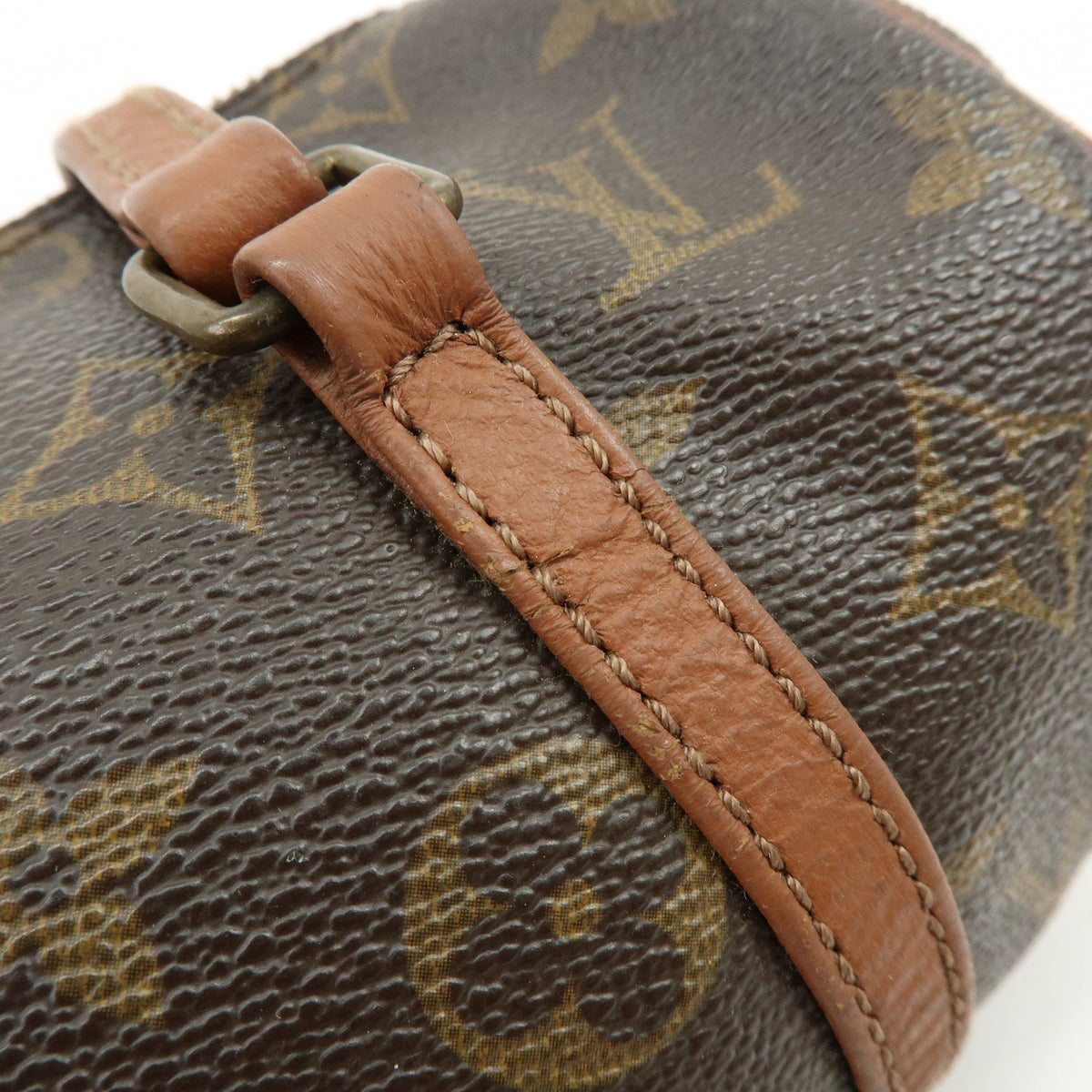 Louis Vuitton Monogram Papillon 22 Canvas Leather Hand Bag Brown M51367