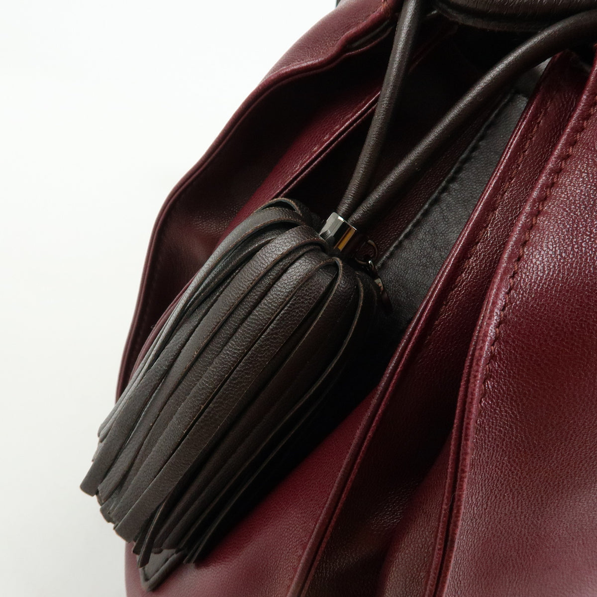 LOEWE Anagram Nappa Leather Shoulder Bag Crossbody Bag Purple