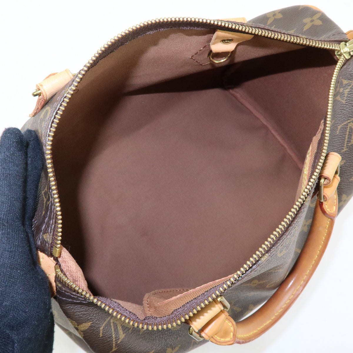 Louis Vuitton Monogram Speedy 30 Boston Bag Hand Bag Brown M41526