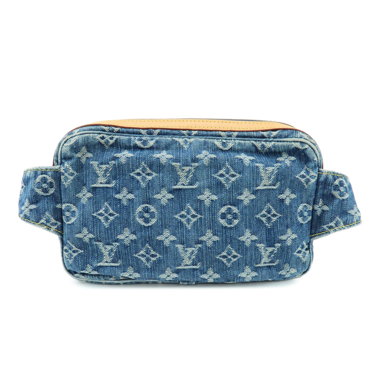 Louis Vuitton Monogram Denim Bum Bag Waist Bag Body Bag Blue M95347