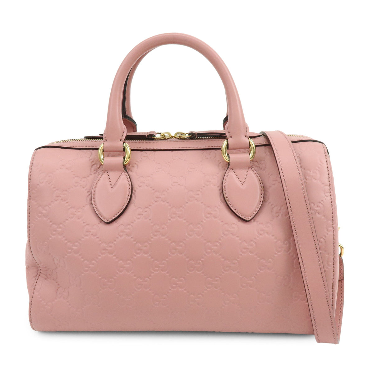 GUCCI Guccissima Leather 2Way Shoulder Bag Hand Bag Pink 453573