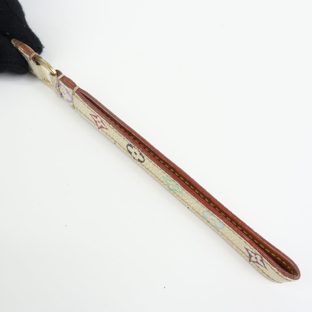 Louis Vuitton Monogram Multicolor Dragonne Telephone Strap Blanc M92597