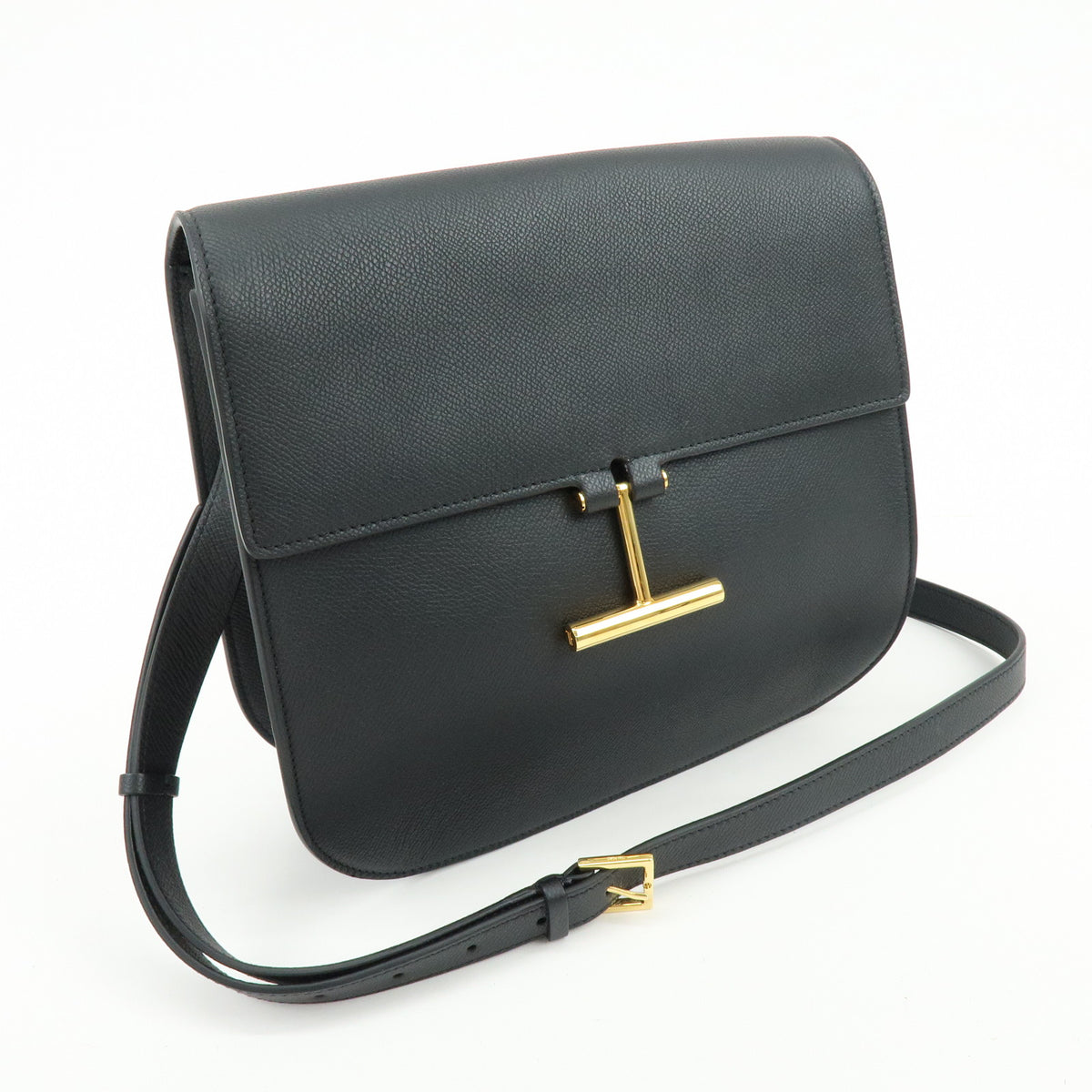 TOM FORD Tara Leather Shoulder Bag Crossbody Bag Black