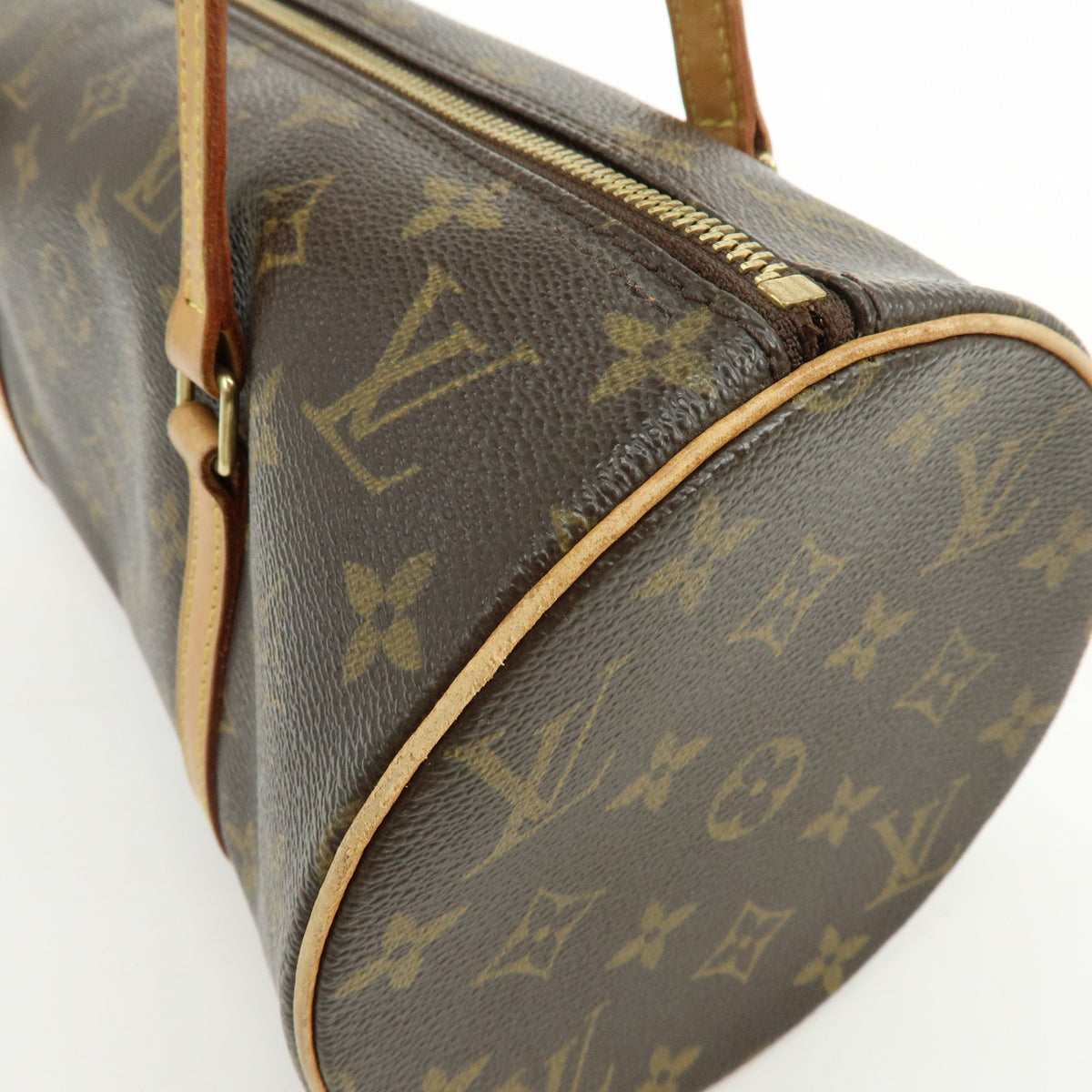 Louis Vuitton Monogram Papillon 30 Hand Bag Brown M51385