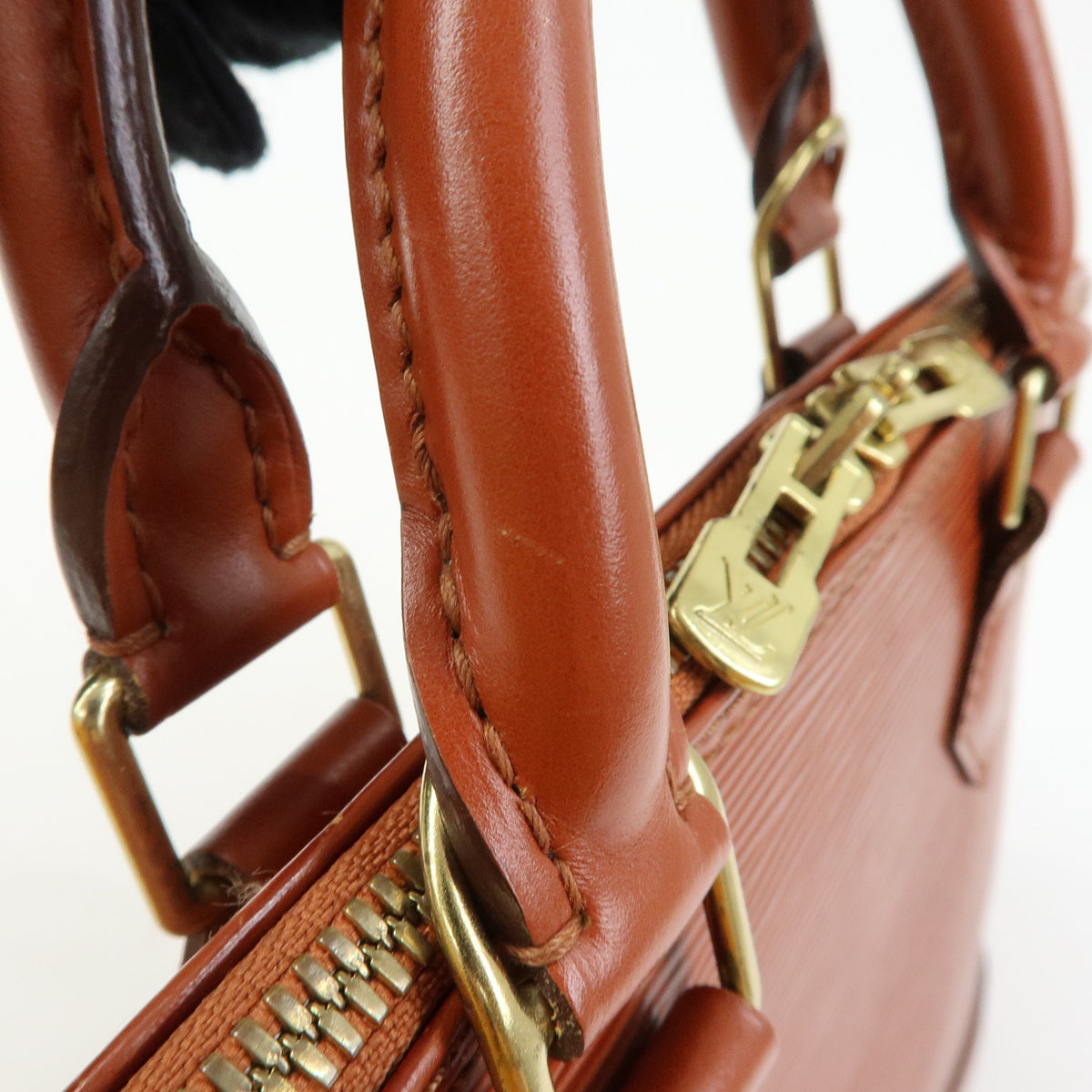 Louis Vuitton Epi Alma PM Hand Bag Kenya Brown M52143