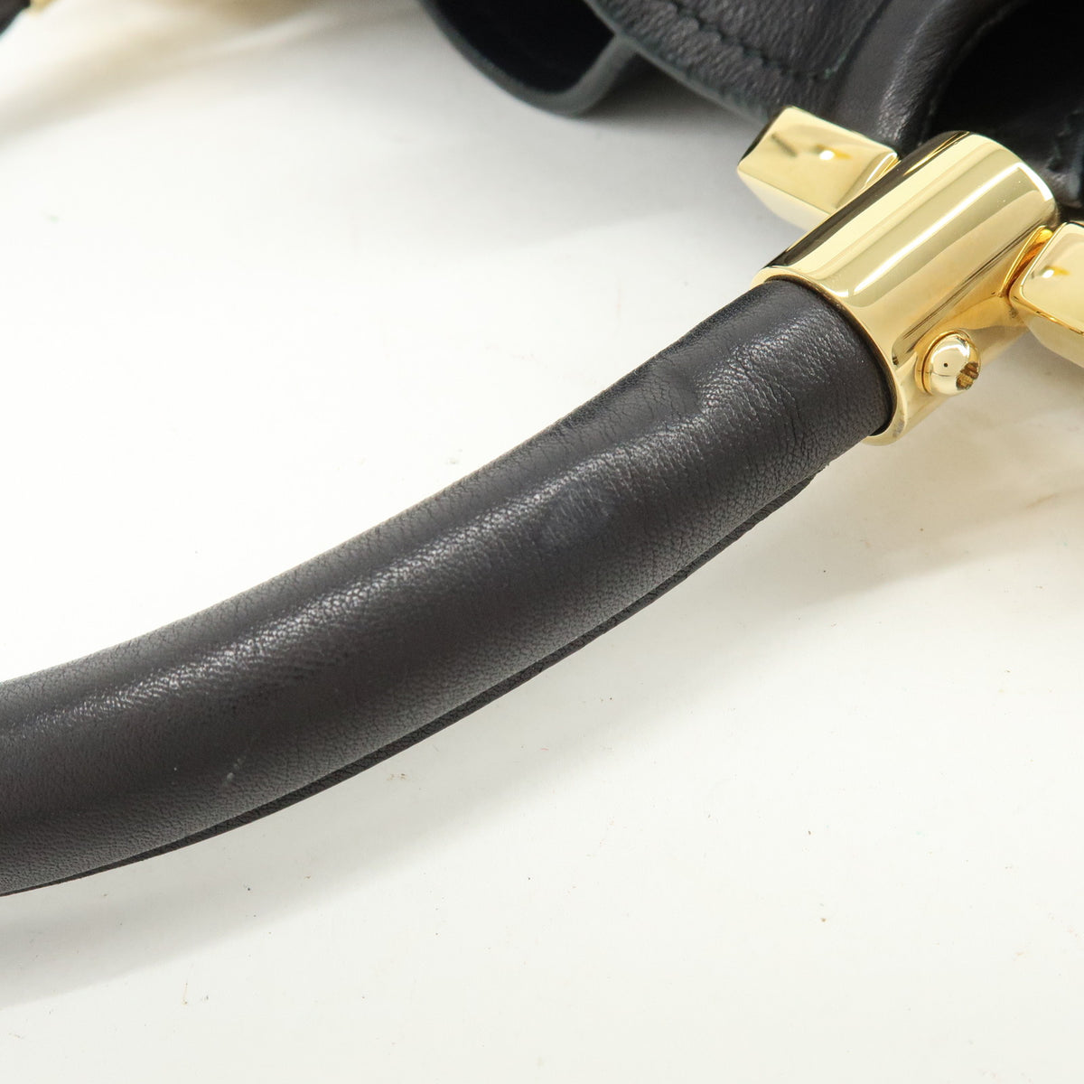 Ferragamo Sonia Leather 2Way Bag Hand Bag Shoulder Bag Black