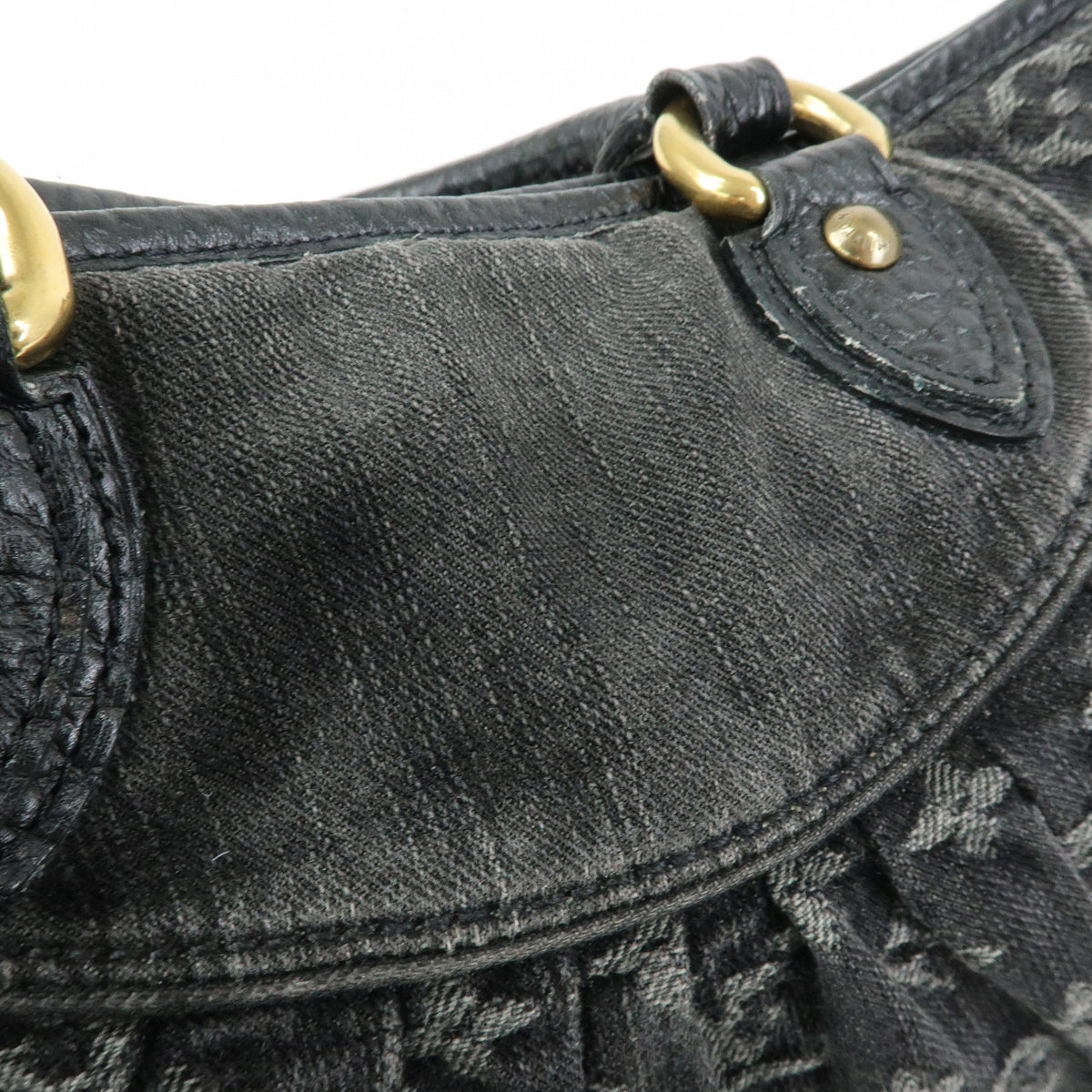 Louis Vuitton Monogram Denim Neo Cabby GM 2Way Bag Hand Bag Noir M95352