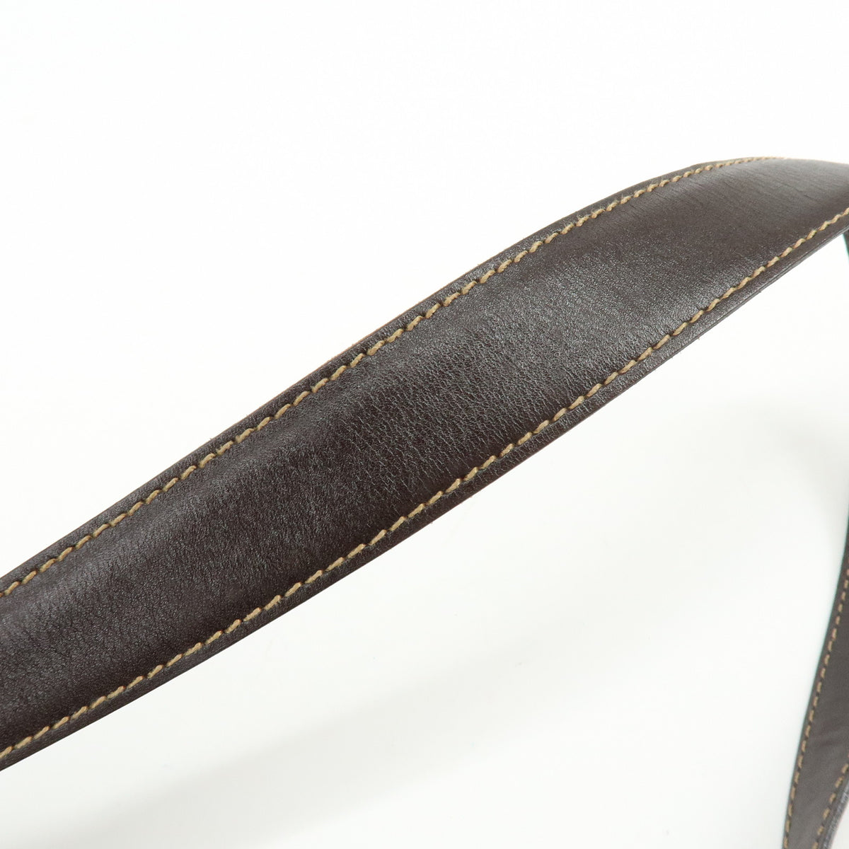 FENDI Zucca Jacquard Canvas Leather Shoulder Bag Hand Bag Brown
