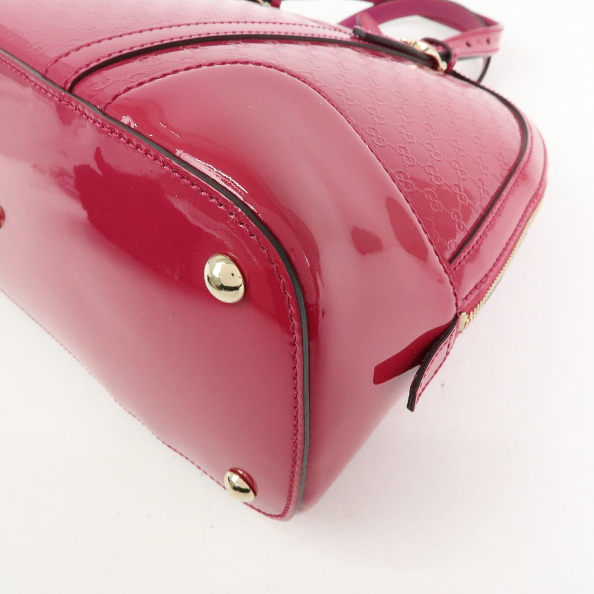 GUCCI Gucci Nice Microguccissima Patent Leather 2Way Bag Pink 309617