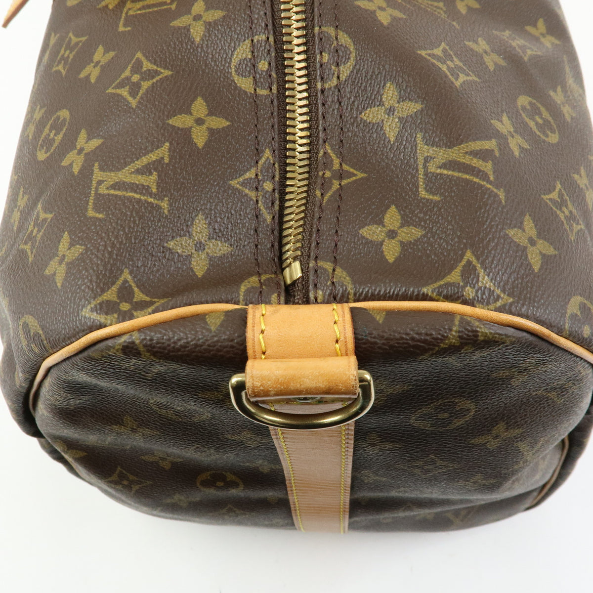 Louis Vuitton Monogram Keep All Bandouliere 55 Boston Bag Brown M41414