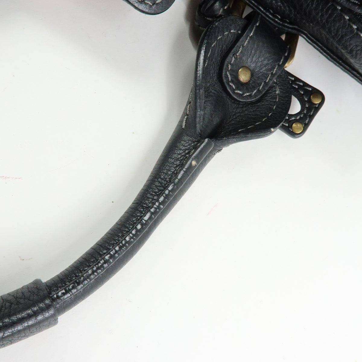 Chloe Paddington Leather Shoulder Bag Hand Bag Black